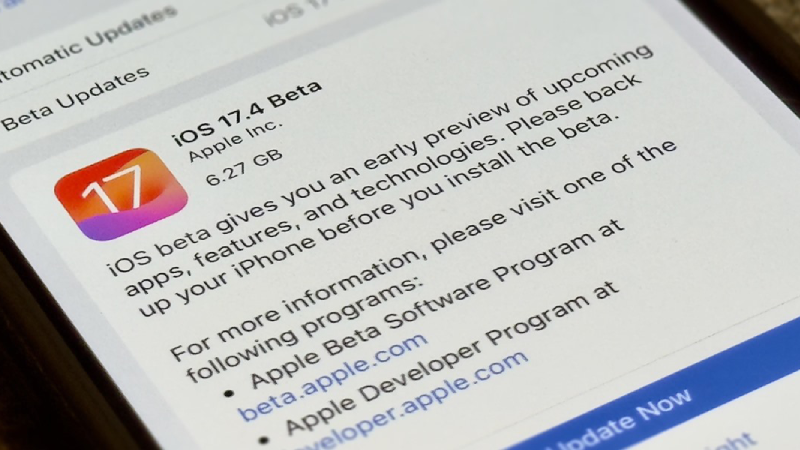 Cara Update ios 17.4