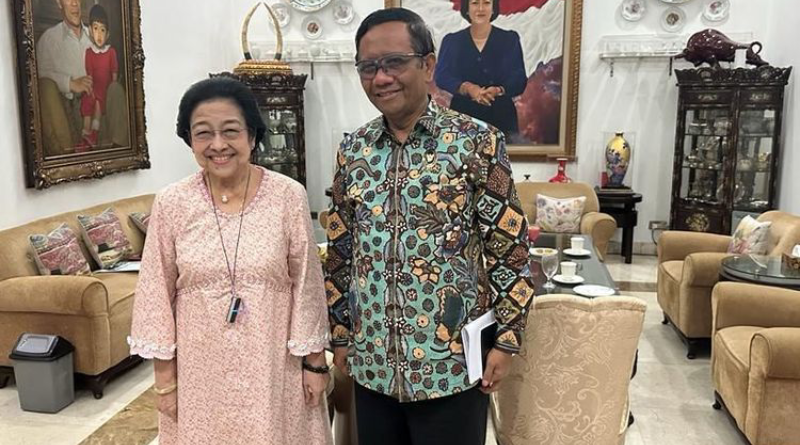 Menko Polhukam Mahfud MD bertemu Megawati Kemarin
